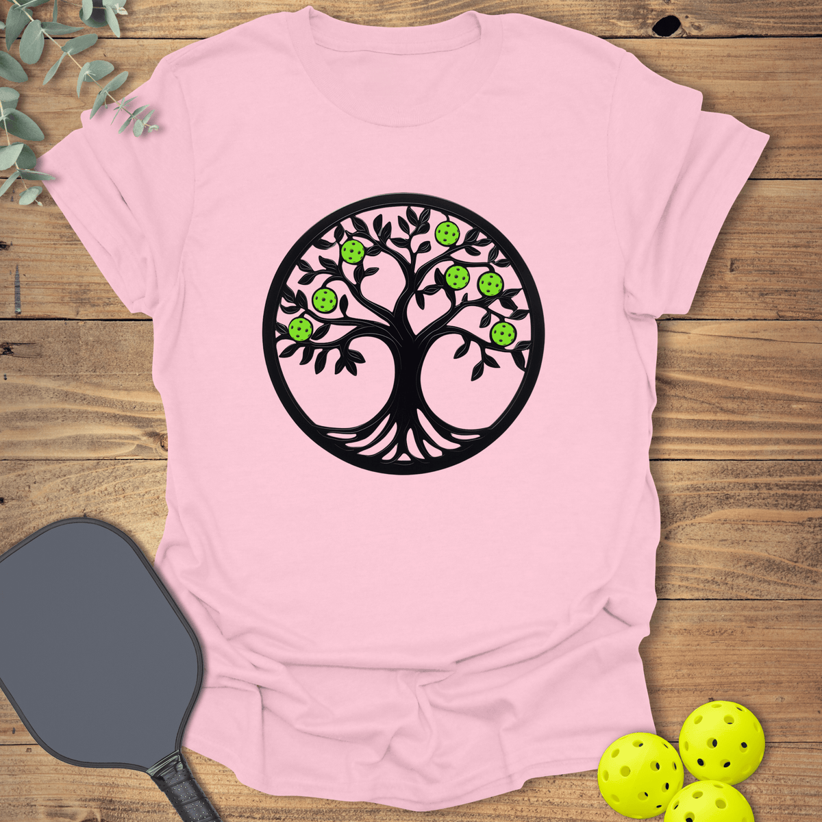 Pickleball Tree of Life T-Shirt - Graphic Tee - Gift for Pickleball Players - Unisex