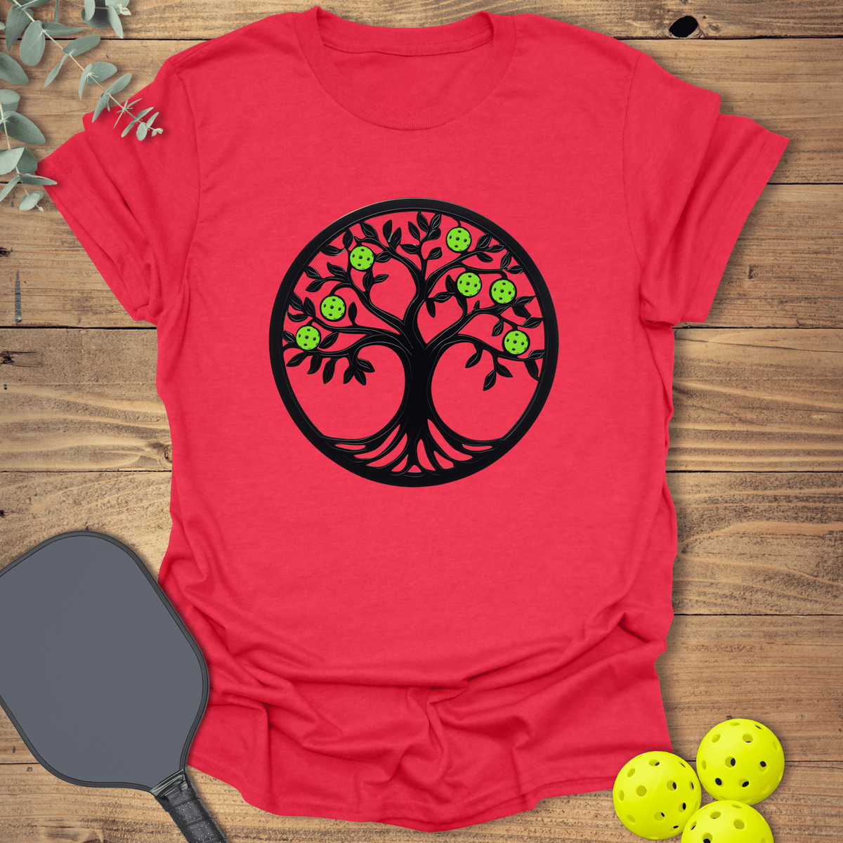 Pickleball Tree of Life T-Shirt - Graphic Tee - Gift for Pickleball Players - Unisex