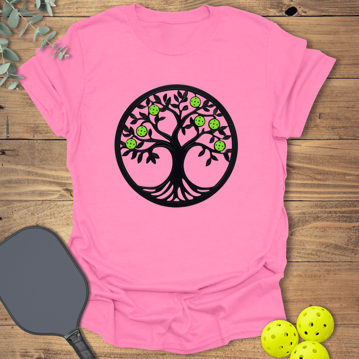 Pickleball Tree of Life T-Shirt - Graphic Tee - Gift for Pickleball Players - Unisex