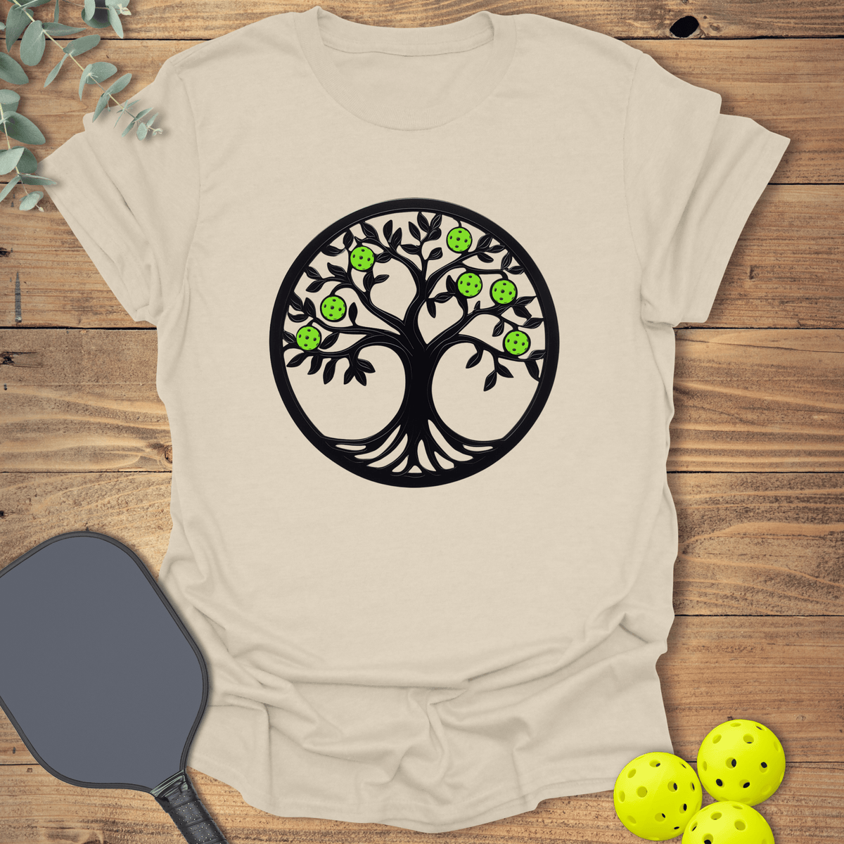 Pickleball Tree of Life T-Shirt - Graphic Tee - Gift for Pickleball Players - Unisex