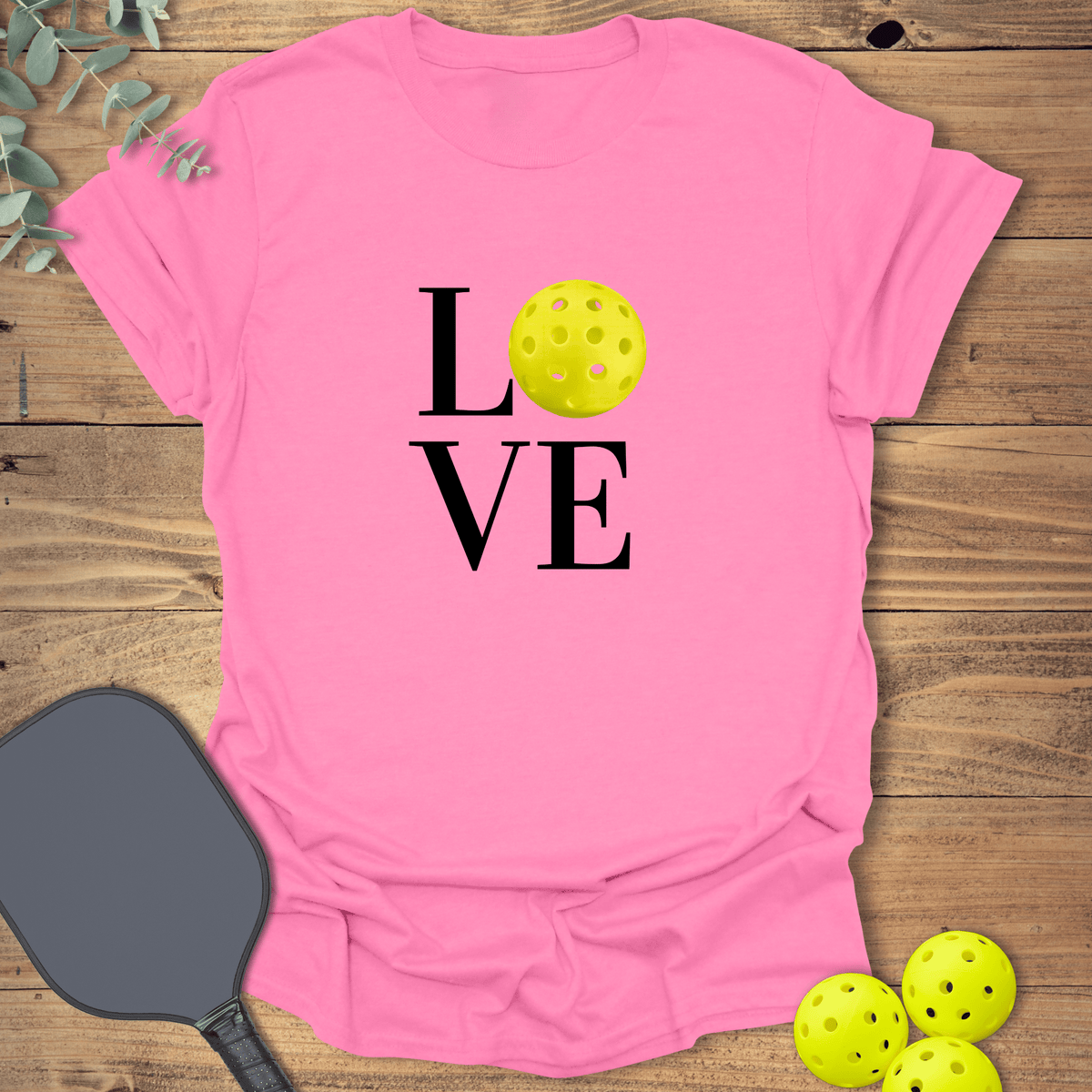 Pickleball Love T-Shirt - Graphic Tee - Gift for Pickleball Players - Unisex