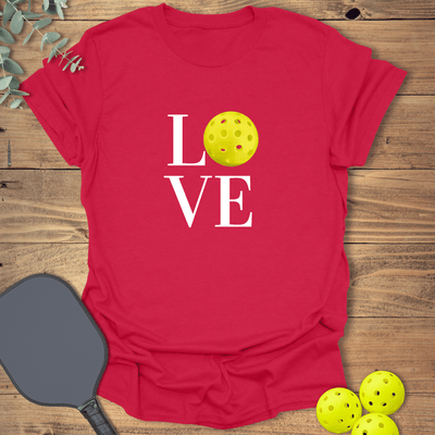 Pickleball Love T-Shirt - Graphic Tee - Gift for Pickleball Players - Unisex