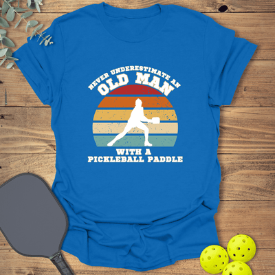 Old Man Pickleball T-Shirt - Graphic Tee - Gift for Pickleball Players - Unisex