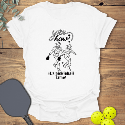 Yee Haw Pickleball T-Shirt - Graphic Tee - Gift for Pickleball Players - Unisex