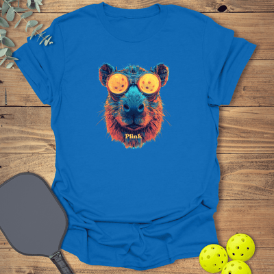Capybara Plink T-Shirt - Pickleball Graphic Tee - Gift for Pickleball Players - Unisex