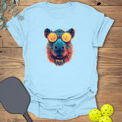 Capybara Plink T-Shirt - Pickleball Graphic Tee - Gift for Pickleball Players - Unisex