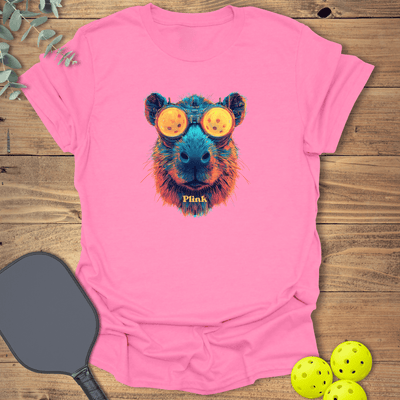 Capybara Plink T-Shirt - Pickleball Graphic Tee - Gift for Pickleball Players - Unisex