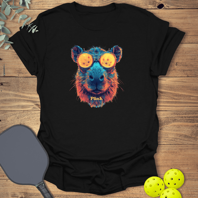 Capybara Plink T-Shirt - Pickleball Graphic Tee - Gift for Pickleball Players - Unisex
