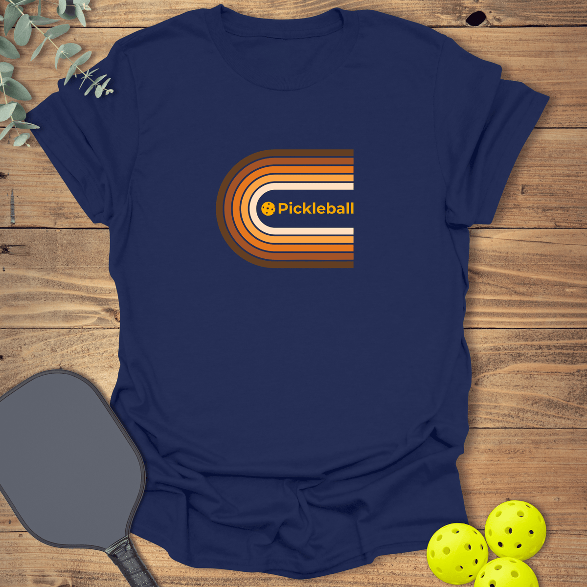 Retro Wrap Pickleball T-Shirt - Graphic Tee - Gift for Pickleball Players - Unisex