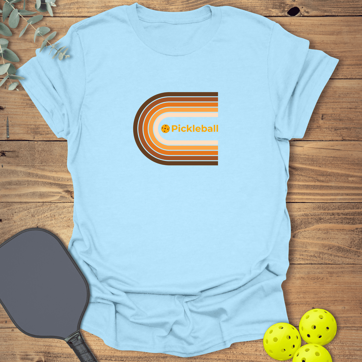 Retro Wrap Pickleball T-Shirt - Graphic Tee - Gift for Pickleball Players - Unisex