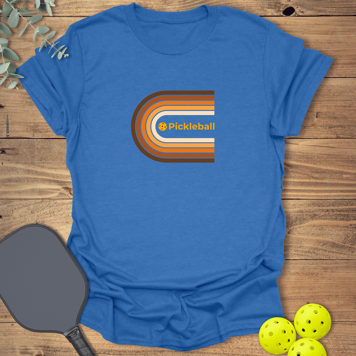 Retro Wrap Pickleball T-Shirt - Graphic Tee - Gift for Pickleball Players - Unisex