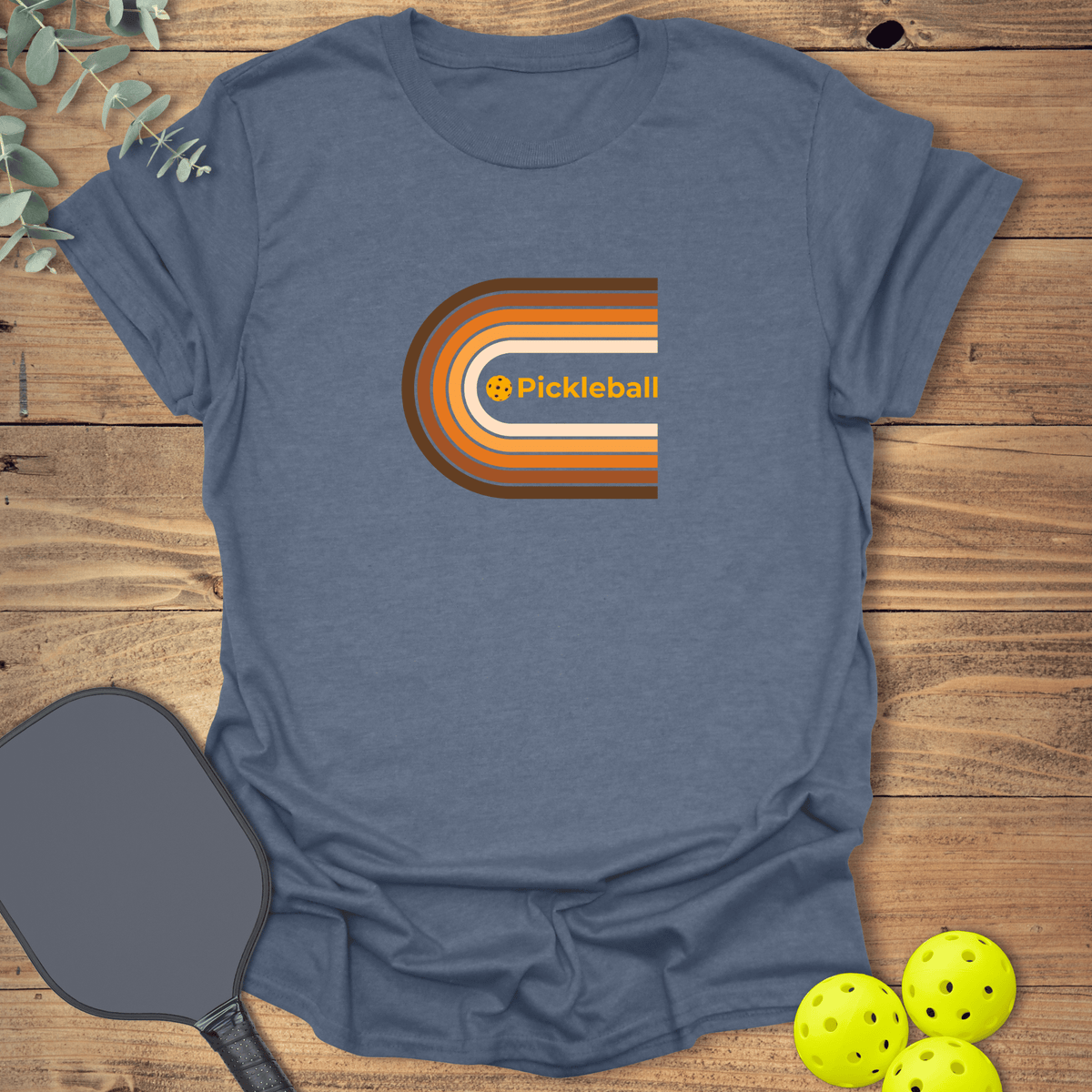 Retro Wrap Pickleball T-Shirt - Graphic Tee - Gift for Pickleball Players - Unisex