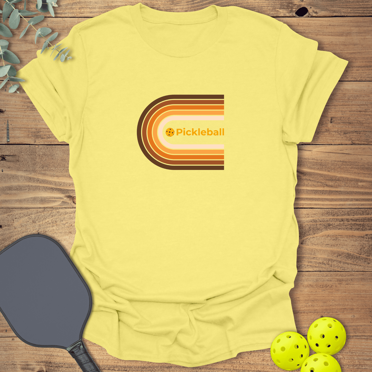 Retro Wrap Pickleball T-Shirt - Graphic Tee - Gift for Pickleball Players - Unisex