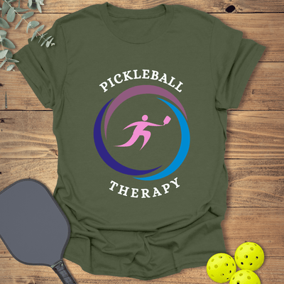 Pickleball Therapy T-Shirt - Graphic Tee - Gift for Pickleball Players - Unisex
