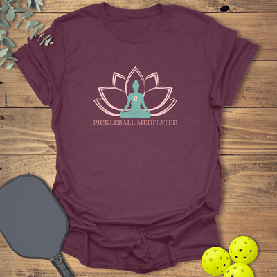 Meditated Pickleball T-Shirt - Graphic Tee - Gift for Pickleball Players - Unisex