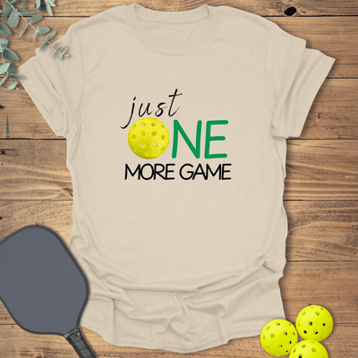 One More Game Pickleball T-Shirt - Graphic Tee - Gift for Pickleball Players - Unisex