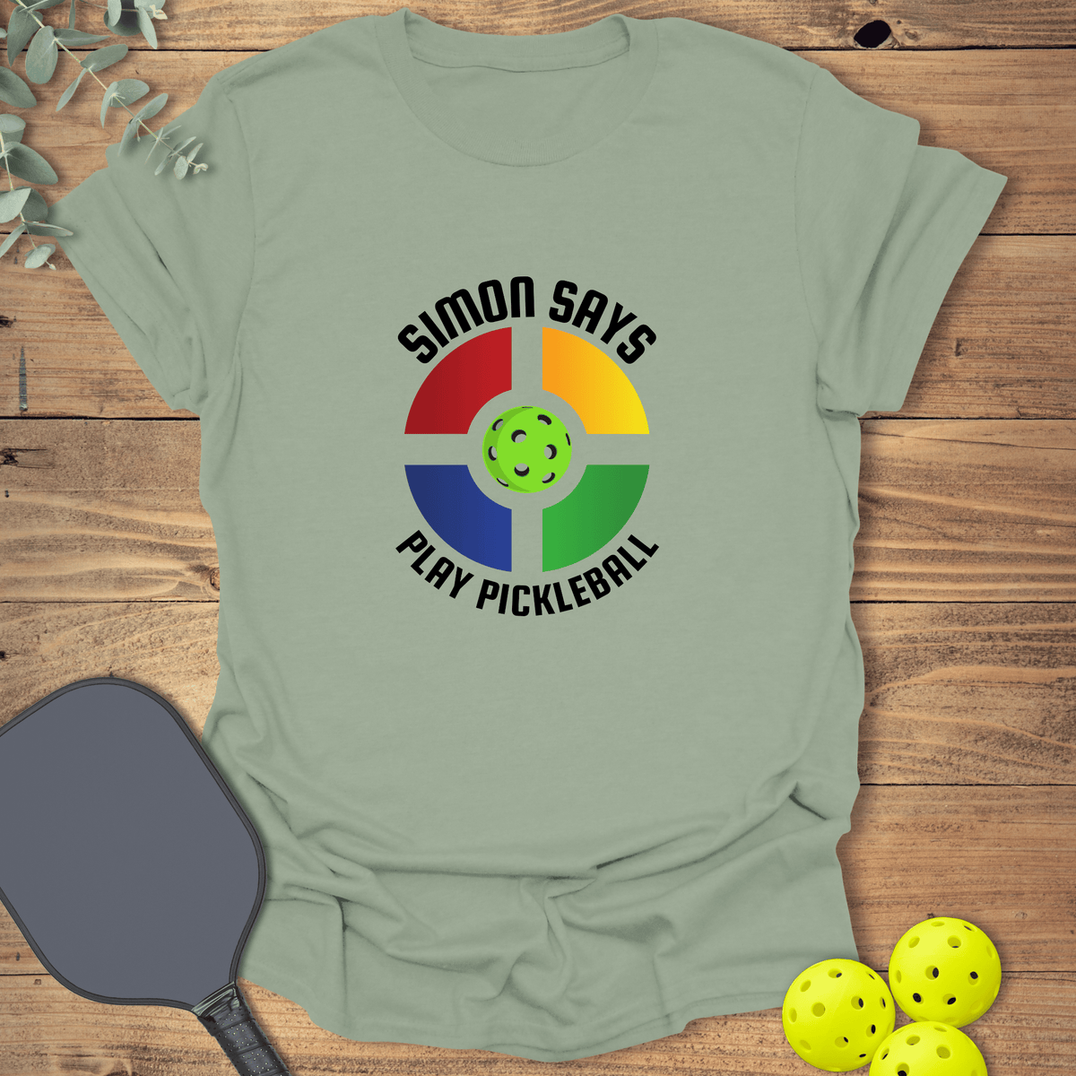 Simon Says Pickleball T-Shirt - Graphic Tee - Gift for Pickleball Players - Unisex