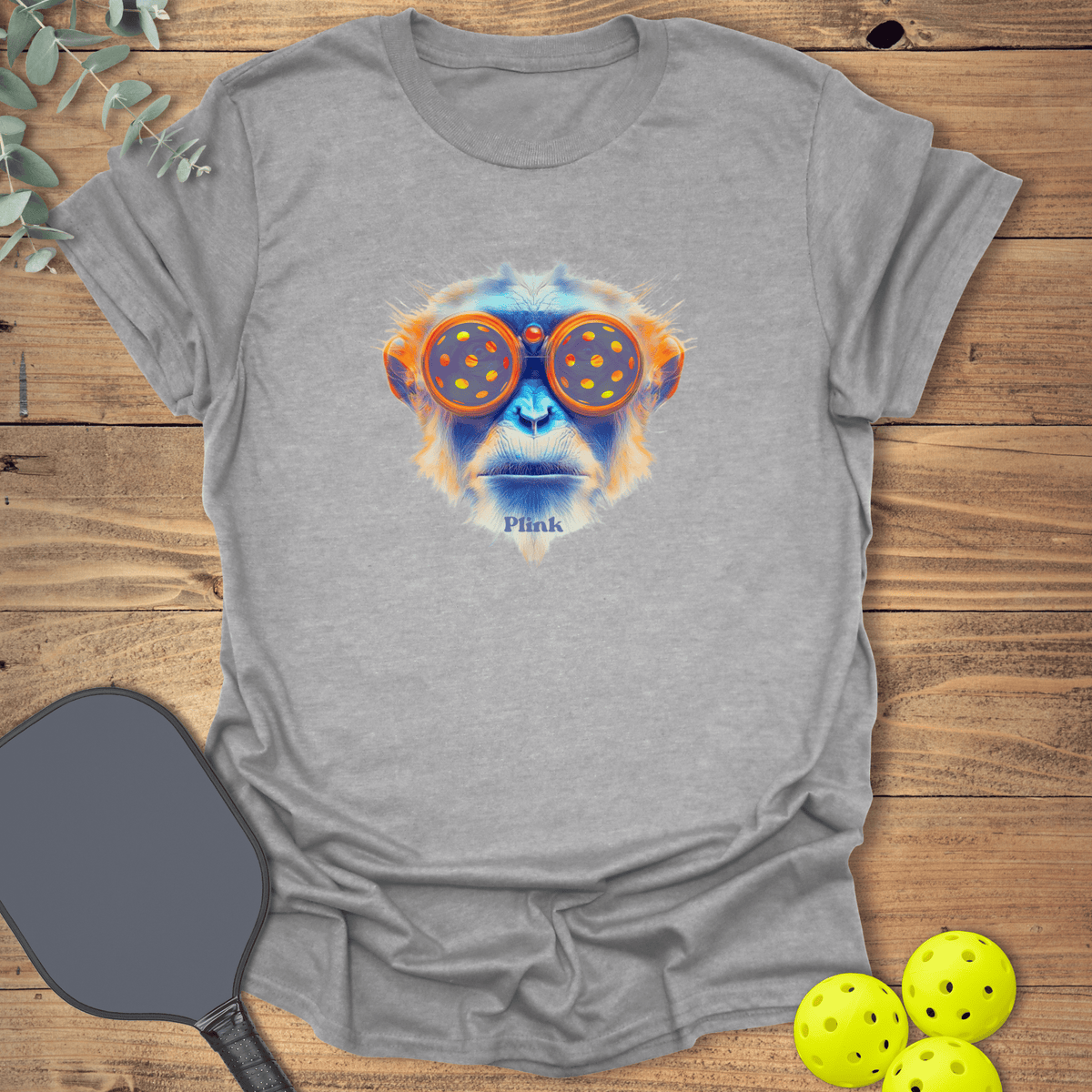 Zap the Chimp Pickleball T-Shirt - Graphic Tee - Gift for Pickleball Players - Unisex