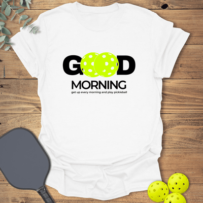 Get Up & Play Pickleball T-Shirt - Graphic Tee - Gift for Pickleball Players - Unisex