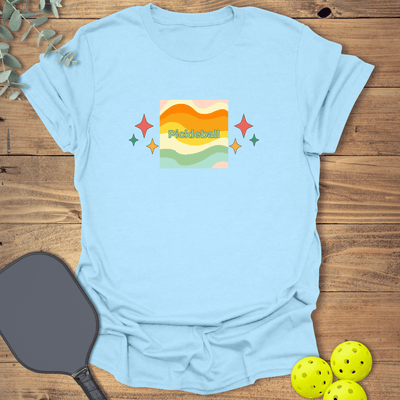 Retro Stars Pickleball T-Shirt - Graphic Tee - Gift for Pickleball Players - Unisex