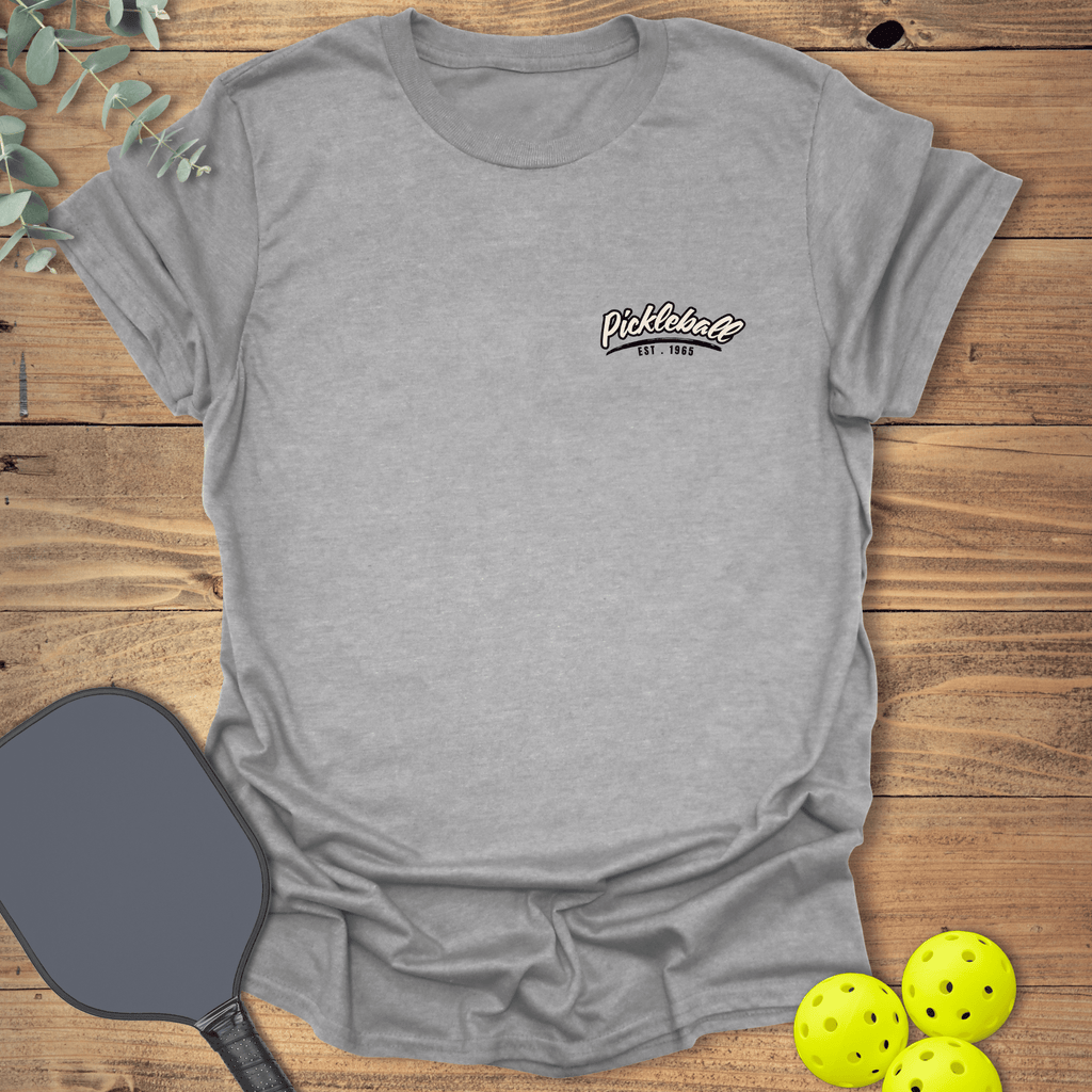 Est. 1965 Pickleball Pocket T-Shirt - Graphic Tee - Gift for Pickleball Players - Unisex