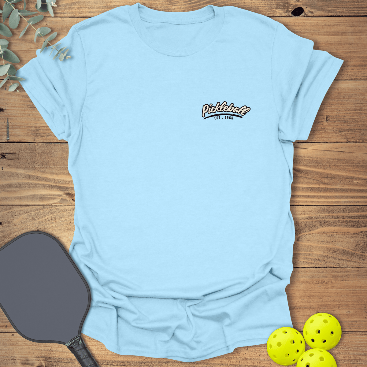 Est. 1965 Pickleball Pocket T-Shirt - Graphic Tee - Gift for Pickleball Players - Unisex