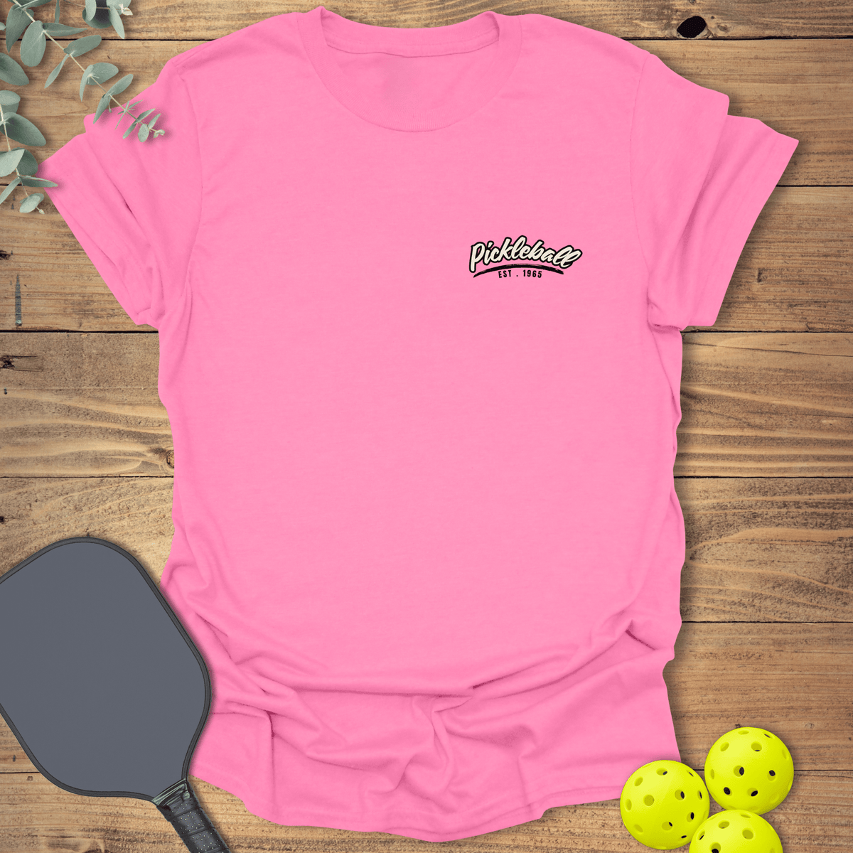 Est. 1965 Pickleball Pocket T-Shirt - Graphic Tee - Gift for Pickleball Players - Unisex