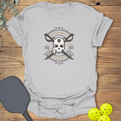 Pickleball Pirates T-Shirt - Graphic Tee - Gift for Pickleball Players - Unisex