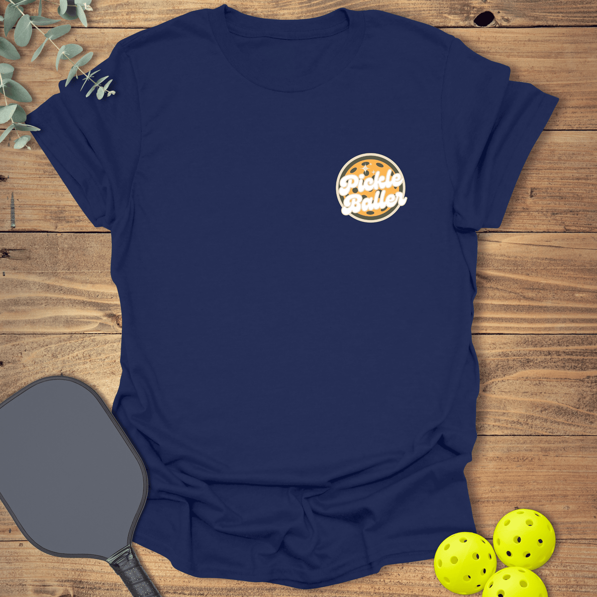 Pickle Baller Pickleball T-Shirt - Graphic Tee - Gift for Pickleball Players - Unisex