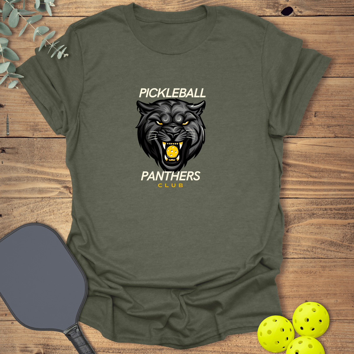 Panthers Club Pickleball T-Shirt - Graphic Tee - Gift for Pickleball Players - Unisex