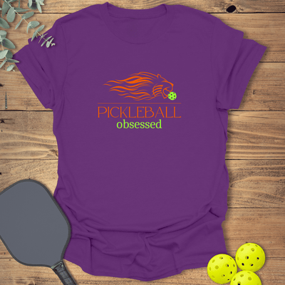 Obsessed Lion Pickleball T-Shirt - Graphic Tee - Gift for Pickleball Players - Unisex
