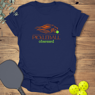 Obsessed Lion Pickleball T-Shirt - Graphic Tee - Gift for Pickleball Players - Unisex