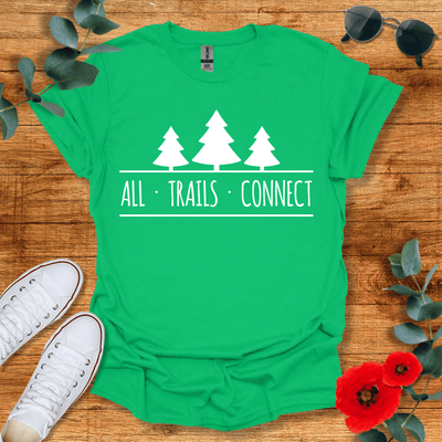 All Trails Connect T-Shirt - Nature Lover Graphic Tee - Gift for Nature Lovers - Unisex