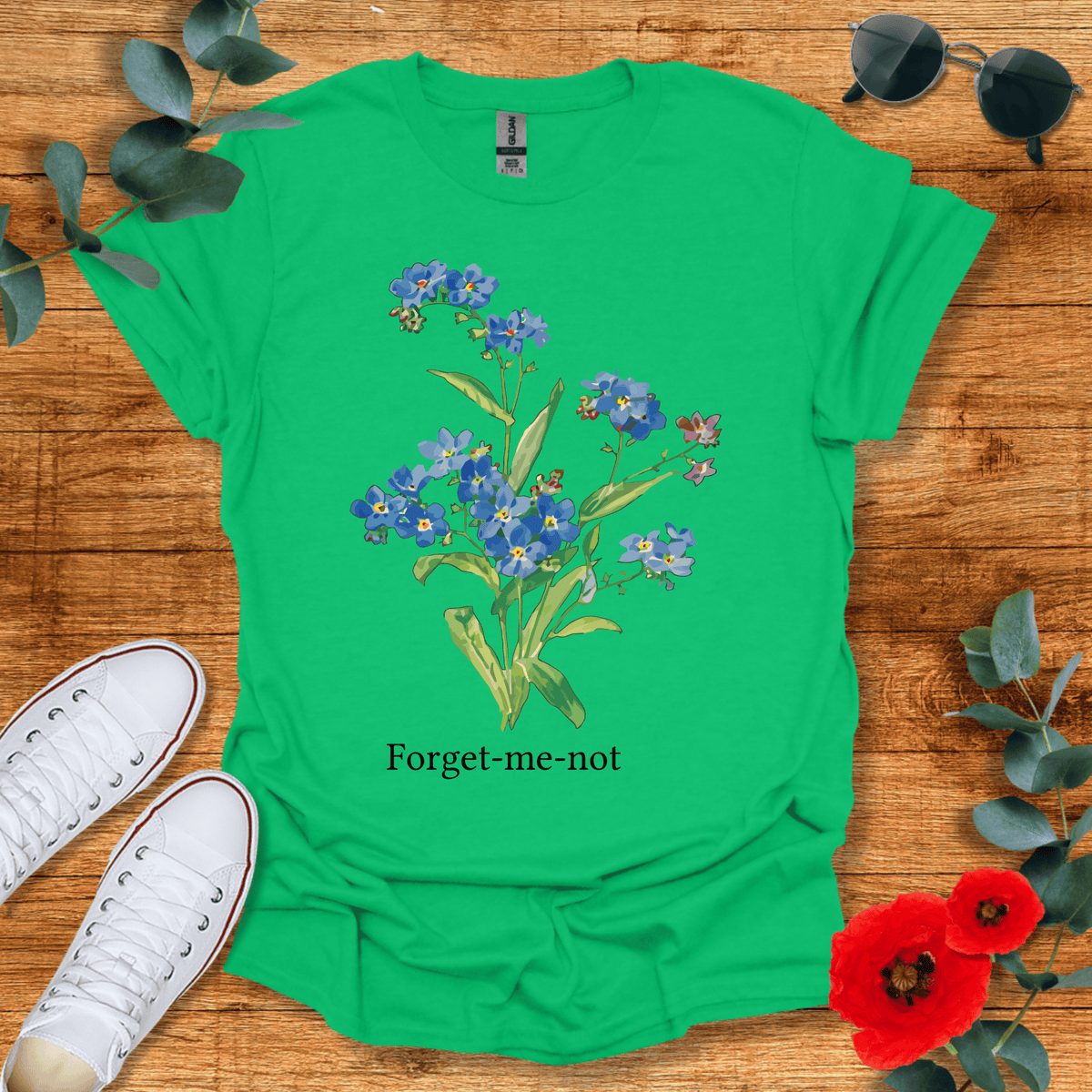 Forget Me Not T-Shirt - Nature Lover Graphic Tee - Gift for Nature Lovers - Unisex