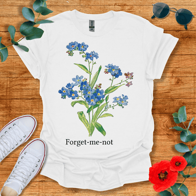 Forget Me Not T-Shirt - Nature Lover Graphic Tee - Gift for Nature Lovers - Unisex