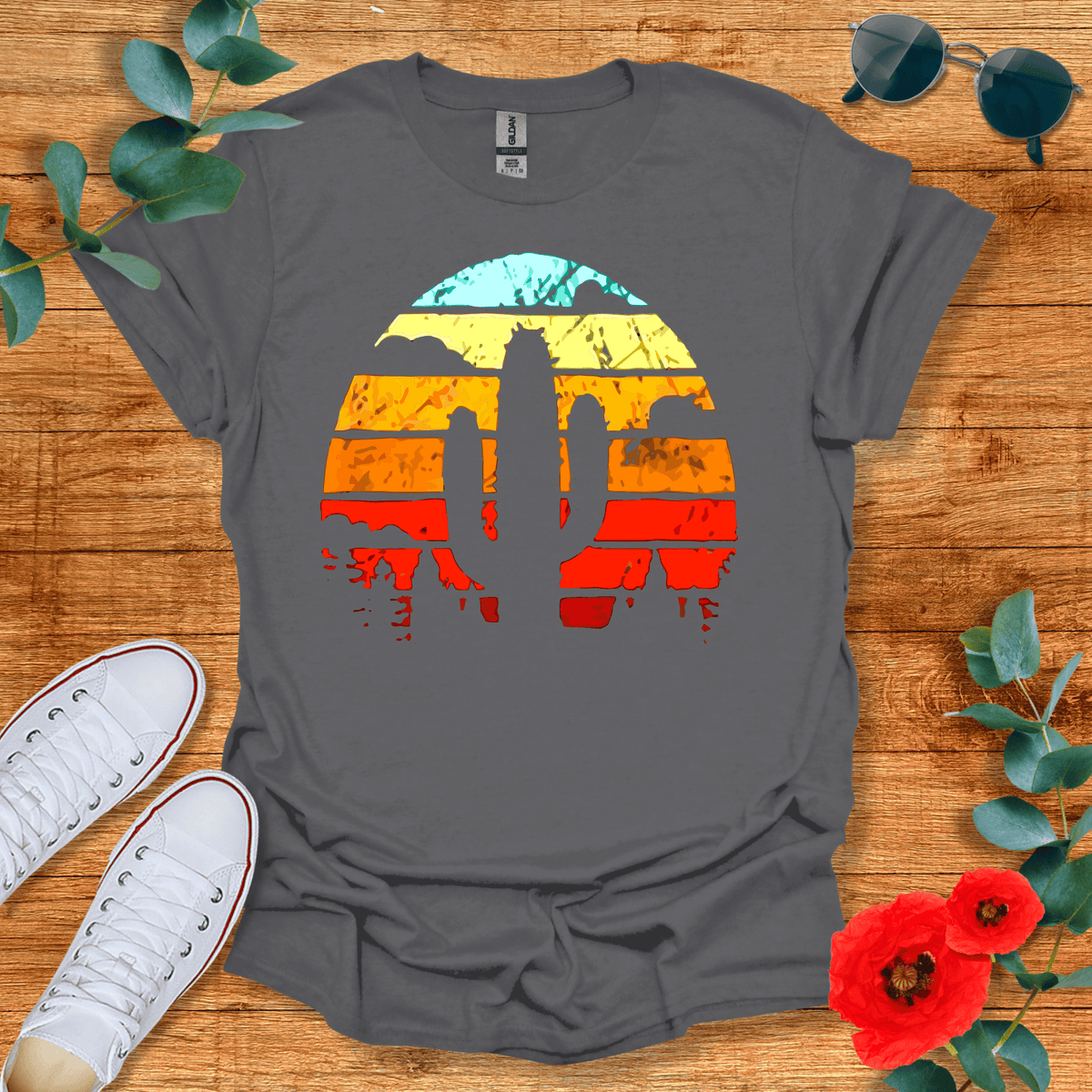 Colorful Cactus T-Shirt - Nature Lover Graphic Tee - Gift for Nature Lovers - Unisex