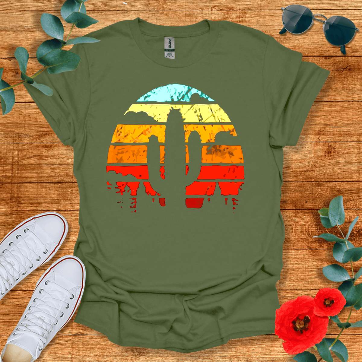 Colorful Cactus T-Shirt - Nature Lover Graphic Tee - Gift for Nature Lovers - Unisex