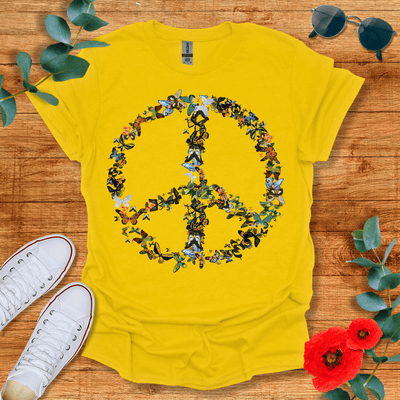 Butterfly Peace T-Shirt - Nature Lover Graphic Tee - Gift for Nature Lovers - Unisex