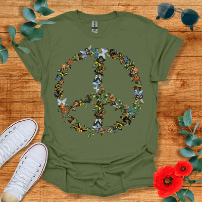 Butterfly Peace T-Shirt - Nature Lover Graphic Tee - Gift for Nature Lovers - Unisex
