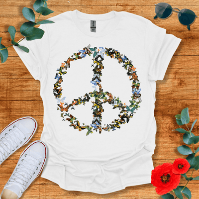 Butterfly Peace T-Shirt - Nature Lover Graphic Tee - Gift for Nature Lovers - Unisex