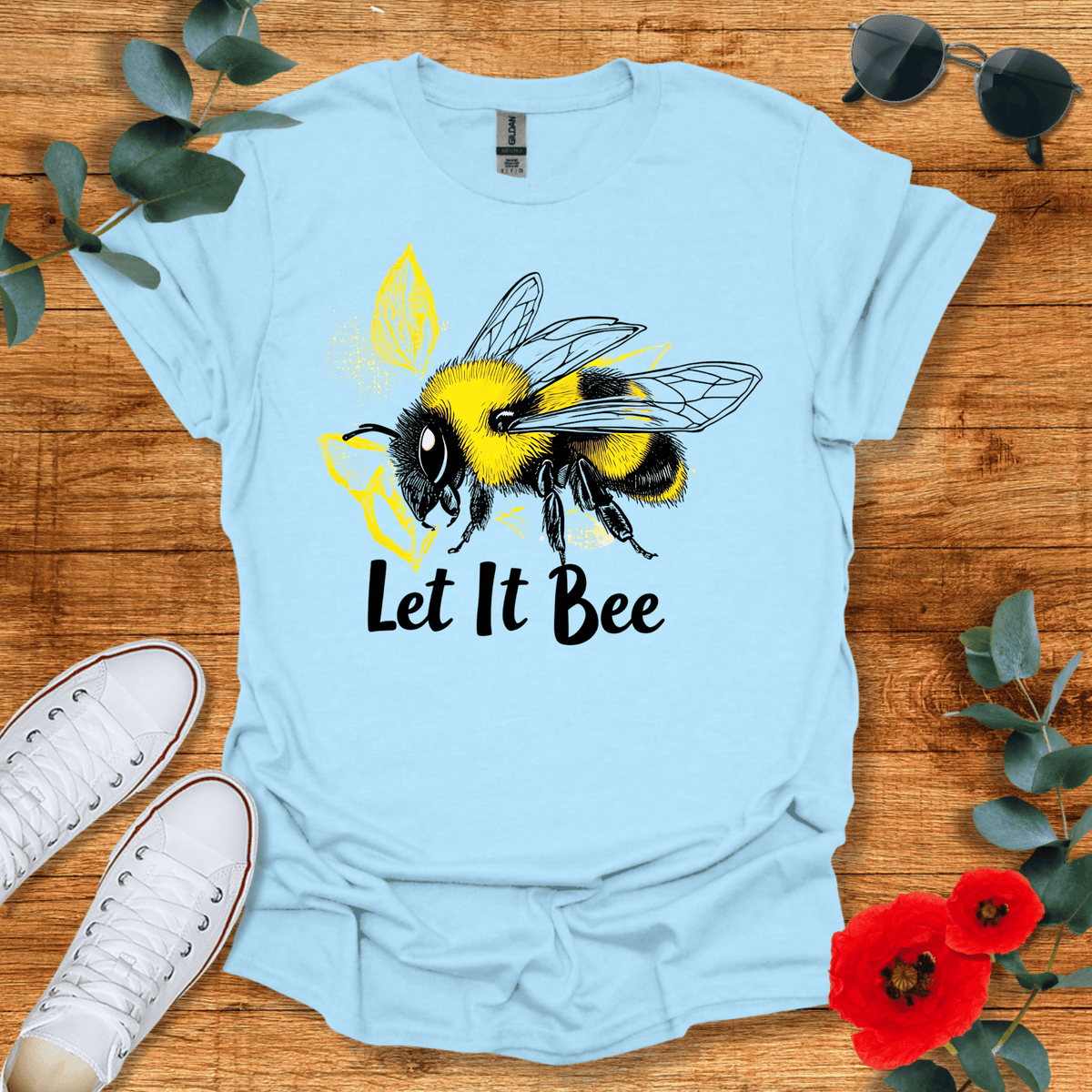 Buzzing Bee T-Shirt - Nature Lover Graphic Tee - Gift for Nature Lovers - Unisex