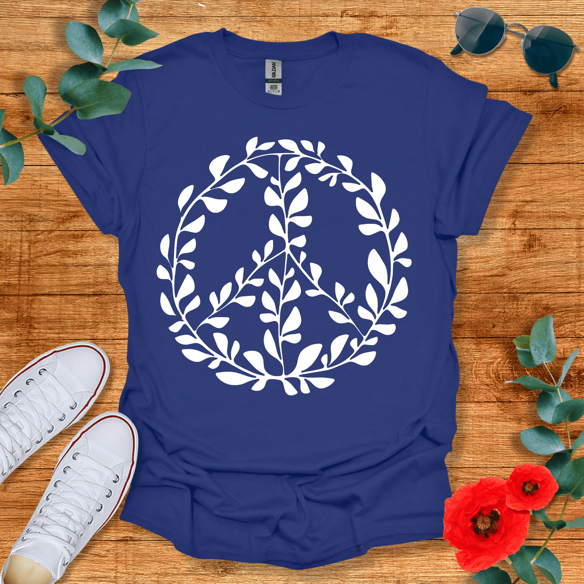 Flower Peace T-Shirt - Nature Lover Graphic Tee - Gift for Nature Lovers - Unisex