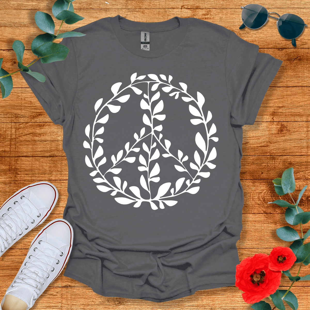 Flower Peace T-Shirt - Nature Lover Graphic Tee - Gift for Nature Lovers - Unisex