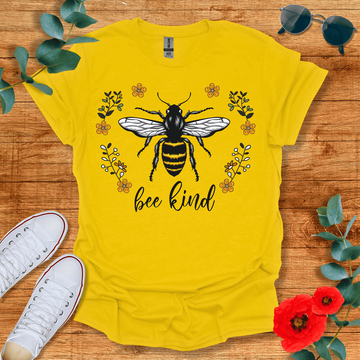 Bee Kind T-Shirt - Nature Lover Graphic Tee - Gift for Nature Lovers - Unisex