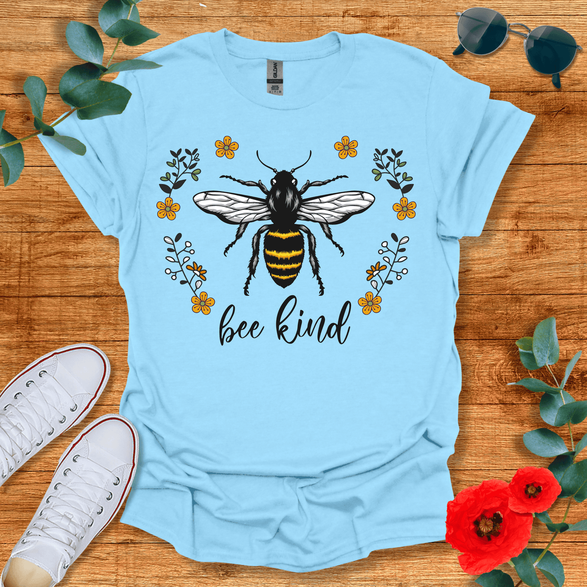 Bee Kind T-Shirt - Nature Lover Graphic Tee - Gift for Nature Lovers - Unisex