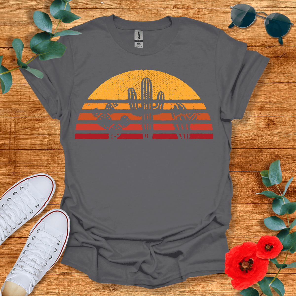 Cactus Sunset T-Shirt - Nature Lover Graphic Tee - Gift for Nature Lovers - Unisex