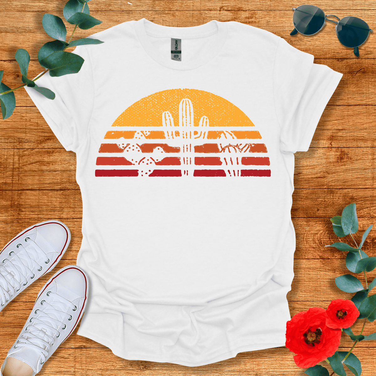 Cactus Sunset T-Shirt - Nature Lover Graphic Tee - Gift for Nature Lovers - Unisex