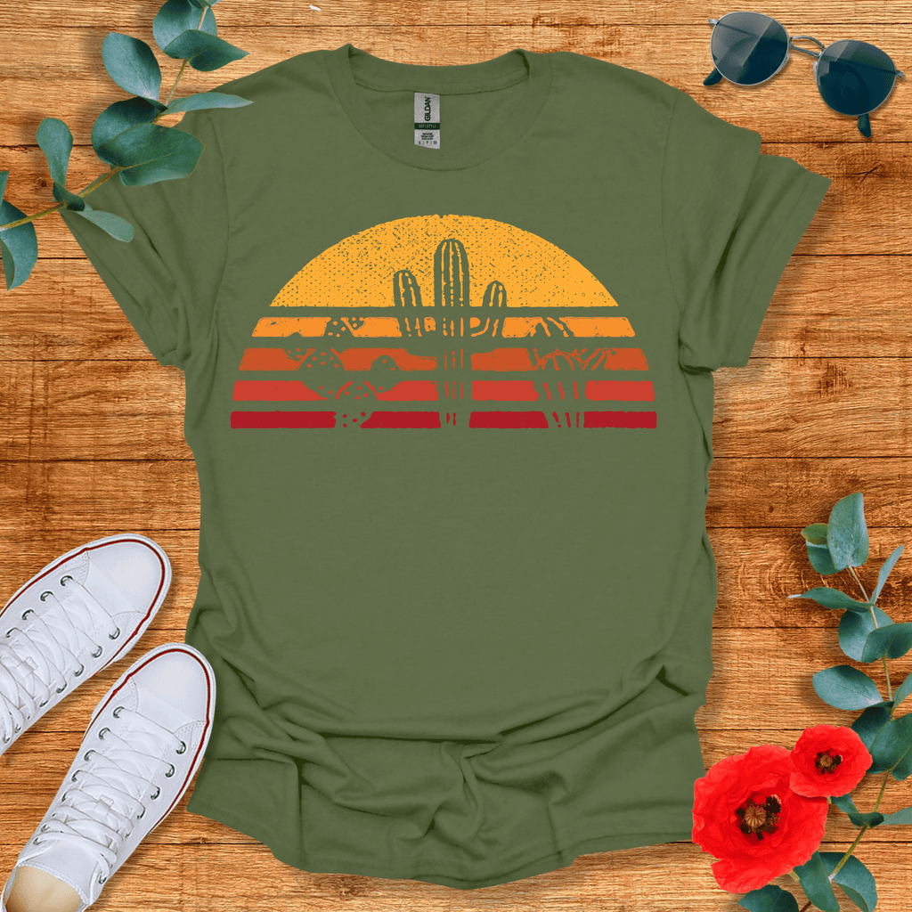 Cactus Sunset T-Shirt - Nature Lover Graphic Tee - Gift for Nature Lovers - Unisex