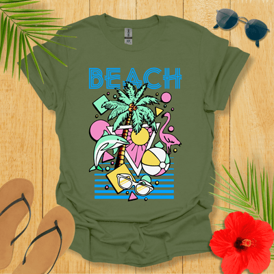 80s Beach T-Shirt - Nature Lover Graphic Tee - Gift for Nature Lovers - Unisex