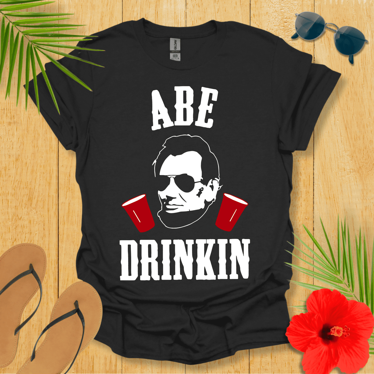 Abe Drinkin T-Shirt - Nature Lover Graphic Tee - Gift for Nature Lovers - Unisex